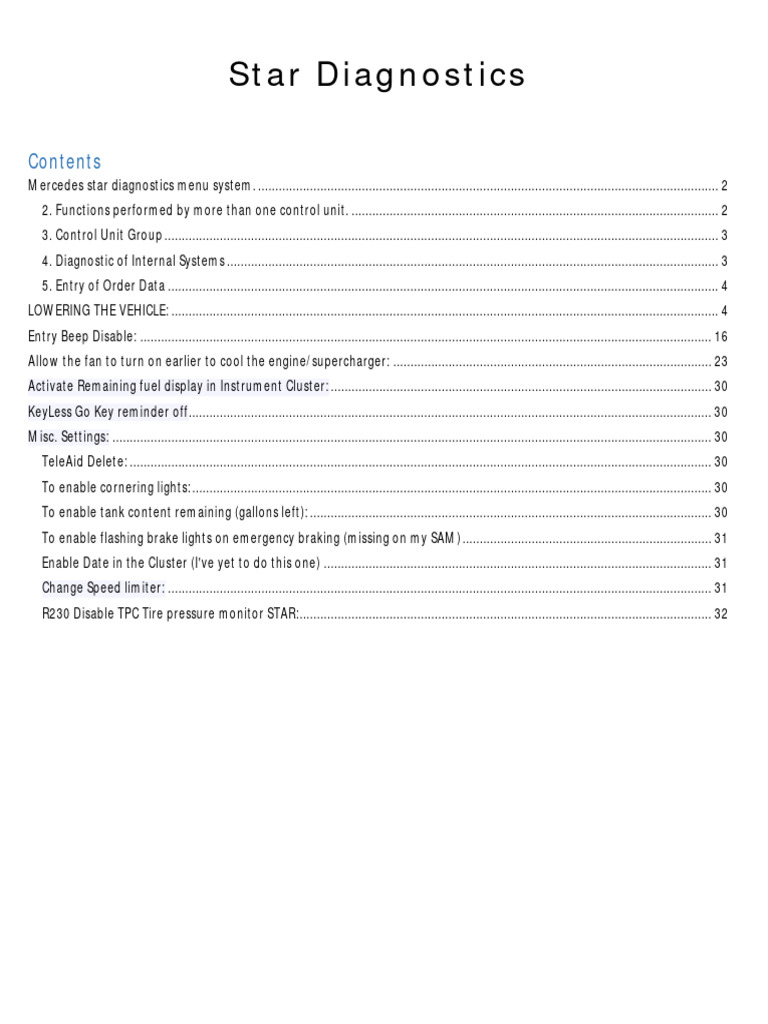Star Diagnostics | PDF | Vehicles | Car