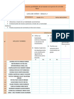 3° A Lista de Cotejo