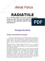 Referat Fizica - Radiatiile