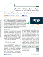 Effect of Formaldehyde in Selective Catalytic Reduction of NOx by Ammonia (NH3 SCR) On A Commercial V2O5 WO3/TiO2 Catalyst Under Model Conditions