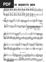 Je Ne Regrette Rien F New Piano