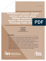 专业实践、学生调查和增值：匹兹堡公立学校教师效能的多项衡量标准。相对于 2014 024。
