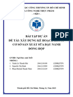 Kế Hoạch HACCP - Sữa Đậu Nành Đóng Hộp - HUIT