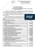 Thư mời nhập học tháng 02 - 2020. Cần Thơ