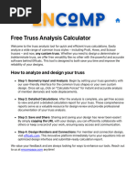 Truss Analysis Calculator - Free Online Truss Tool - Encomp