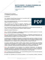 Estatuto de Elección, Instalación y Funcionamiento de La Asamblea