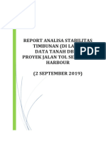 Revisi Report Analisa Stabilitas Timbunan Mainroad (Dilaut) DB 04 Semarang Harbour Toll Road