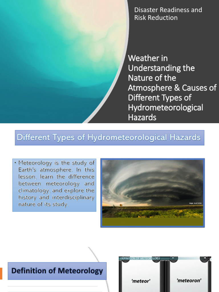 6 Different Types of Hydrometeorological Hazards | PDF | Humidity | Wound