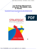 Test Bank For Strategic Management Theory and Practice 4th Edition John A Parnell