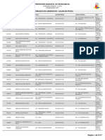 Prefeitura Municipal de Araruama/Rj: Inscrição Nome Vaga Data de Prova Local de Prova Sala