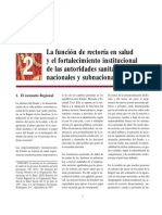 02 - La Función de Rectoría en Salud y El Fortalecimiento Institucional de Las Autoridades Sanitarias