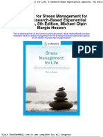 Test Bank For Stress Management For Life A Research Based Experiential Approach 5th Edition Michael Olpin Margie Hesson