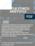 Virtue Ethics Aristotle