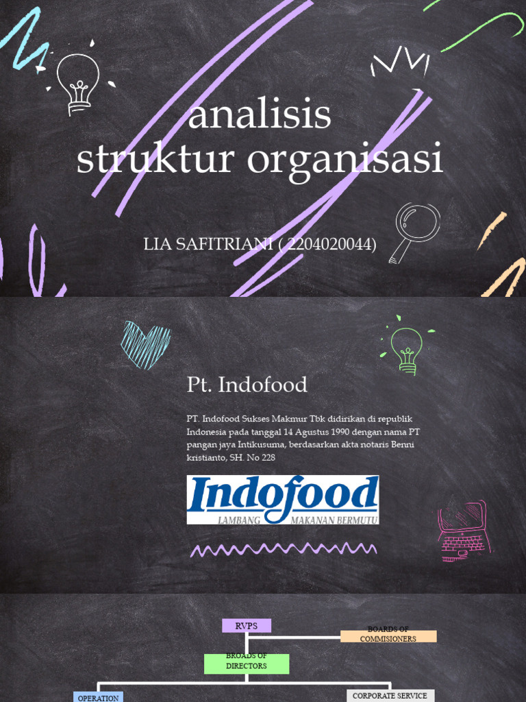 Struktur Organisasi PT Indofood Tbk | PDF | Karier & Perkembangan ...
