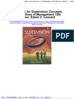 Test Bank For Supervision Concepts and Practices of Management 12th Edition Edwin C Leonard