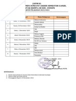 Jadwal Pas Ganjil Serentak Se-Kkmts 08 Kec. Dukun Tp. 2023-2024