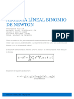 Binomio de Newton Notas de Clase
