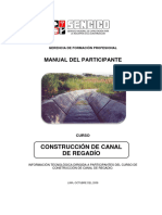 Manual de Construccion de Canal de Regadio