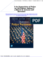Test Bank For Supervision of Police Personnel 9th Edition Nathan F Iannone Marvin D Iannone Jeff Bernstein