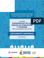 Memorias Taller Censos Poblacion Bogotá 2014