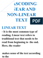 Linear and Non Linear Text