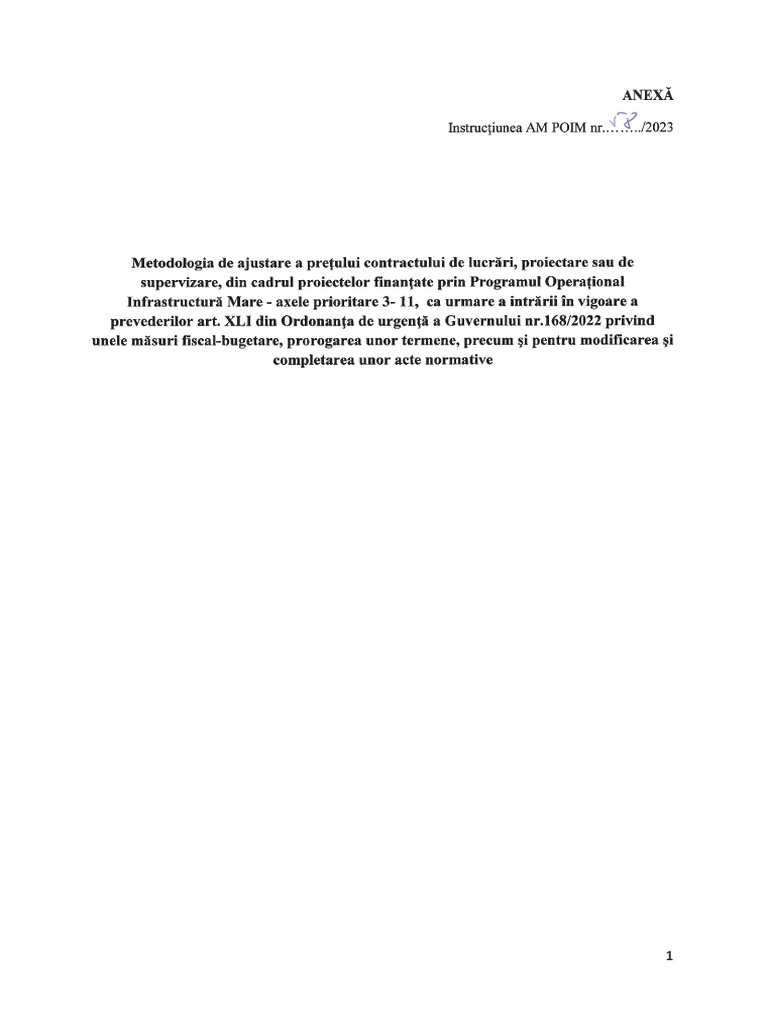 Instruciunea 58 POIM | PDF