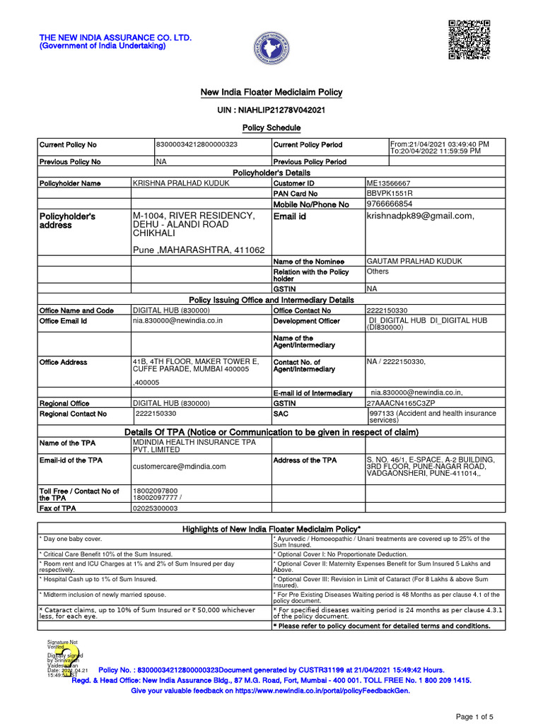 mediclaim-policy-download-free-pdf-insurance-financial-services