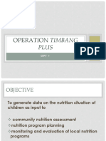 NNC Region VIII - Operation Timbang Plus Guidelines