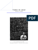 Cahier de Calcul Corriges