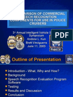 A Comparison of Commercial Speech Recognition Components For Use in Police Cruisers
