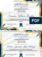 Green and Gold Elegant Certificate