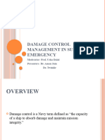 Damage Control Management in Surgical Emergency