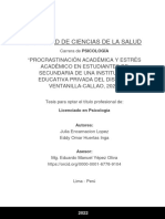 "Procrastinación Académica y Estrés