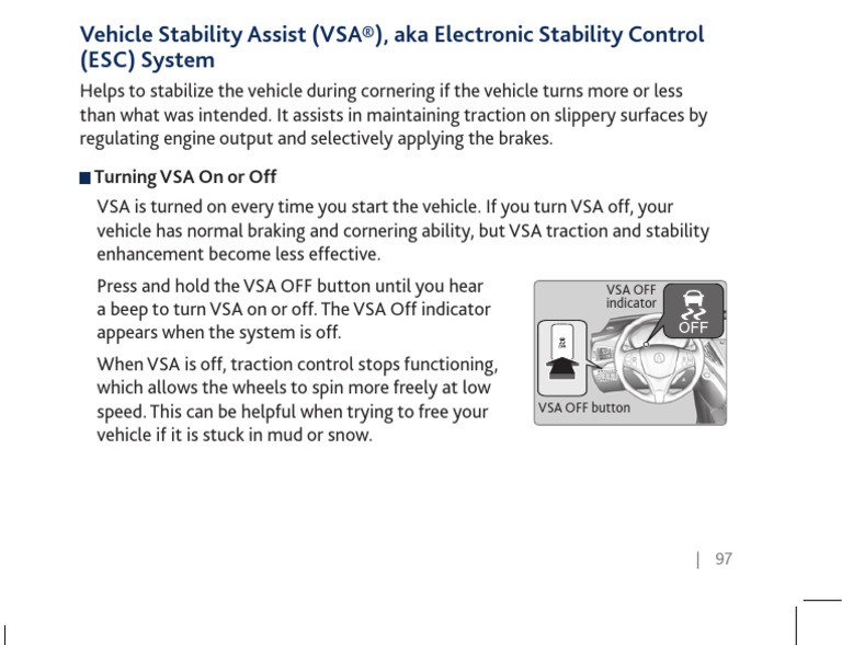 2016 MDX Vehicle Stability Assist PDF Vehicle Technology Land