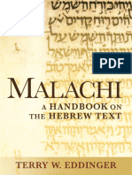 Malachi A Handbook On The Hebrew Text