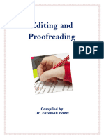 Editing and Proofreading-Compiled by Dr. Bazzi