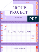 Purple Pink Cute Notebook Group Project Presentation