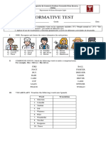 Formative Test 1° Medio