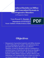 Effect of Intrathecal Baclofen On Diffuse Spasticity and Generalized Dystonia in Non Progressive Disorders