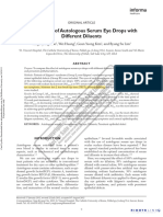 5. Comparison of Autologous Serum Eye Drops With Different Diluents