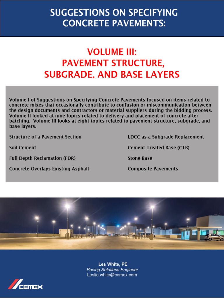 Concrete Pavement Guide for Engineers | PDF | Road Surface | Concrete