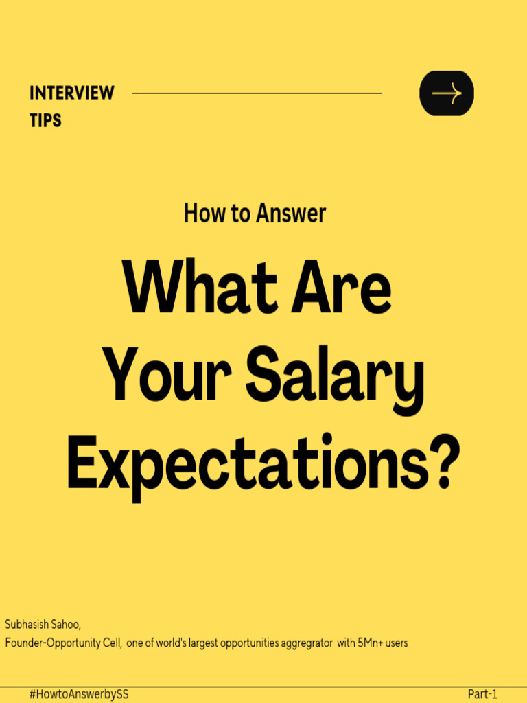 What Are Your Salary Expectations 1672680330 PDF Salary Business