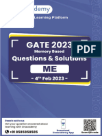 Final GATE 2023 ME UA Second