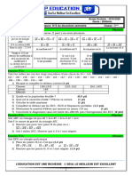 Devoir N°2 Maths Semestre 2 3eme 2019 2020