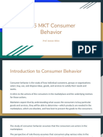 206 MKT Consumer Behavior: Prof. Jeevan Ahire