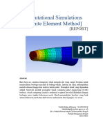 (Computational Simulations and Finite Element Method) : (Report)