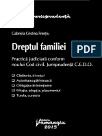Dreptul Familiei Practica Judiciara - Frentiu 2013