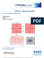 19 - 2009 - IEEE Photonics Journal - Cross Talk Reduction in Square Cavities