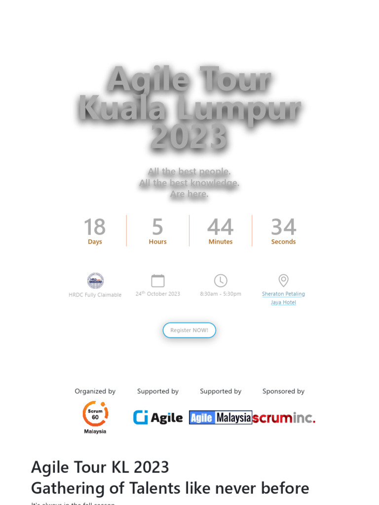 Agile Tour Kuala Lumpur 2023 Empower Organization At Agile Tour Pdf
