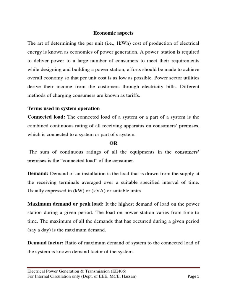 Power Generation Economics and Factors | PDF | Electric Motor | Capacitor